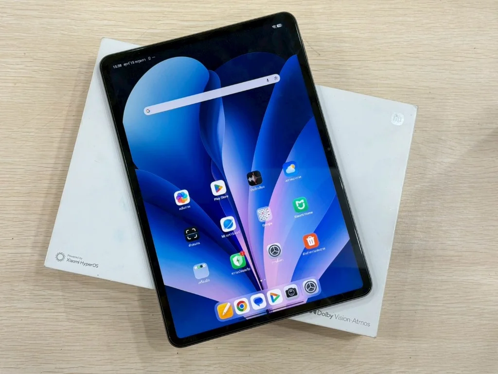 ตัวอย่างรูปถ่ายแท็บเล็ต Xiaomi Pad สภาพสวยพร้อมกล่องแท้ประกอบการประเมิน